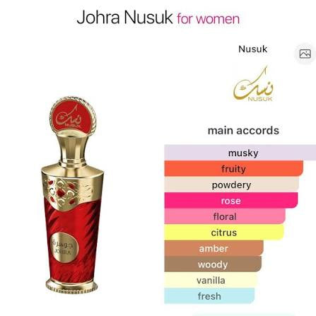 Johra Nusuk - Extrait de Parfum pour Femme (100ml)