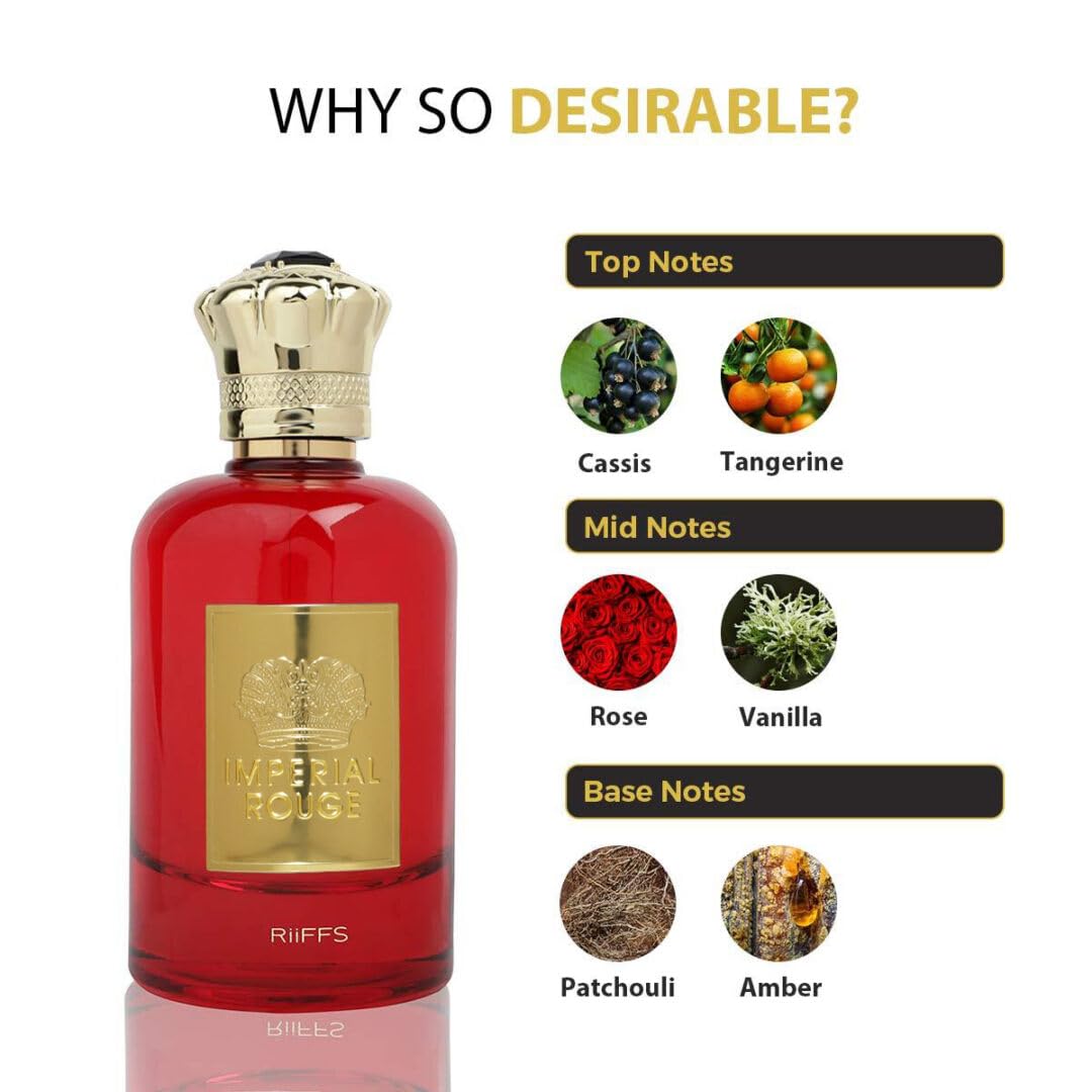 Eau de Parfum Riiffs Imperial Rouge pour Femme - 100ml