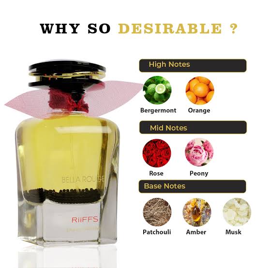 Bella Rouge par RiiFFS – Eau de Parfum pour Femme (100ml)