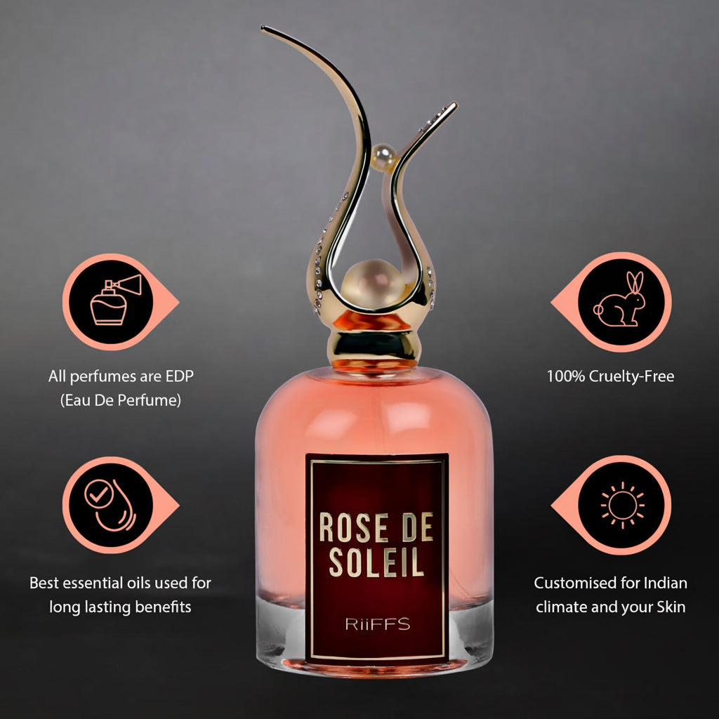 Parfum Rose de Soleil par Riiffs – Eau de Parfum pour Femme