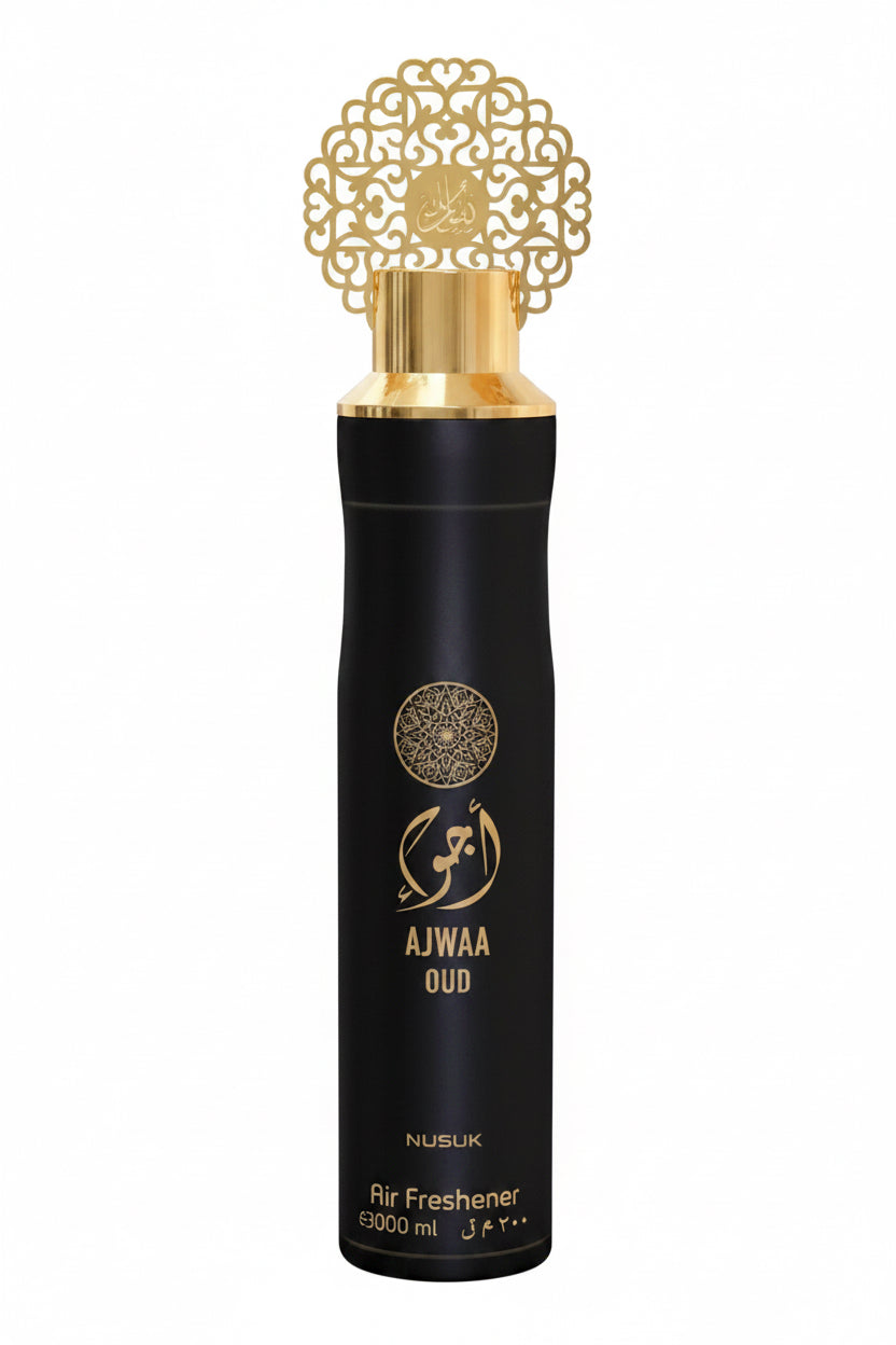 Désodorisant d’Intérieur Premium Nusuk Ajwaa Oud Black – 300 ml