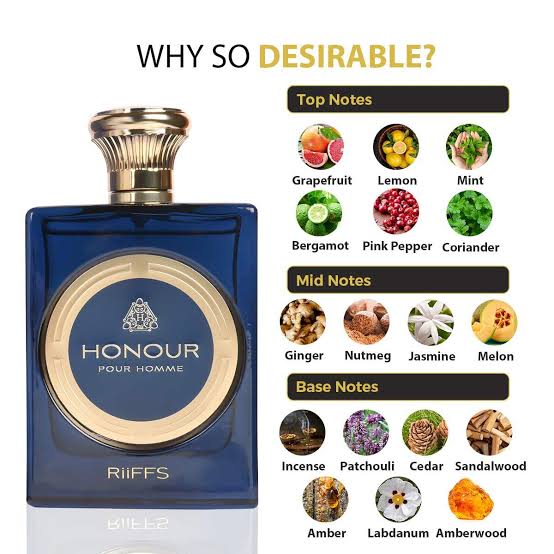 Eau de Parfum Honour de Riiffs pour Homme – 100 ml